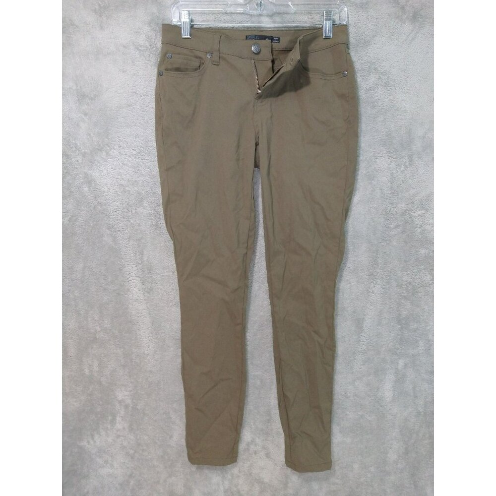 Prana Pants Womens 4 Green Briann Nylon Travel Hiking Outdoor Stretch